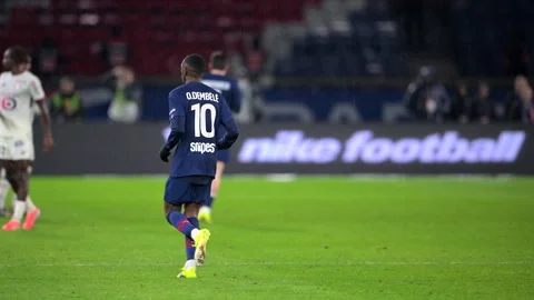Ousmane Dembélé during Paris Saint-Germain (PSG) VS LOSC - Ligue 1 (2026) Stock-Footage 340537592