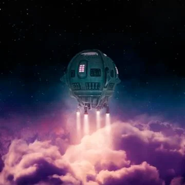 Out of the atmosphere Illustrazione stock