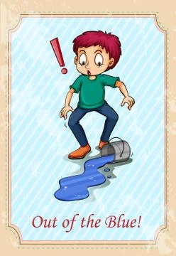 Out of the blue Stock Illustration