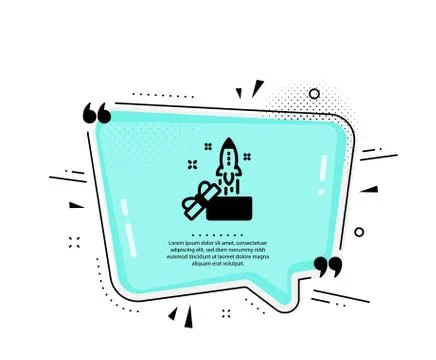 Out of the box icon. Launch Project sign. Vector Stock Illustration