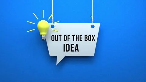 Out of the box idea Stock Illustration