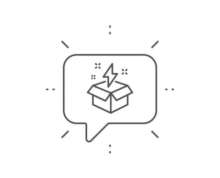 Out of the box line icon. Creativity sign. Vector イラスト素材