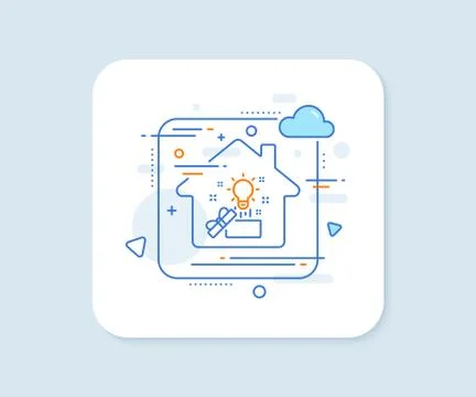 Out of the box line icon. Creativity sign. Vector 스톡 일러스트