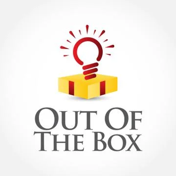 Out Of The Box Vector Template Design Illustration Stock Illustration