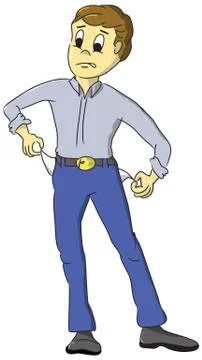 Out of Cash Illustrazione stock