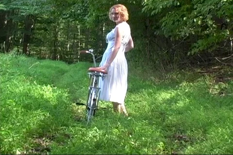 Out comes the bike Stock Footage 125639770