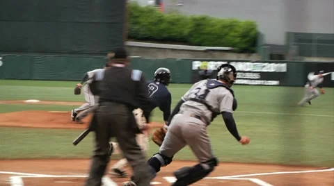 Out At First Base Video stock 11058001