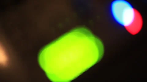 Out of focus audio vu meter in in audio table 스톡 동영상 293007471