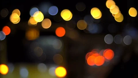 Out Of Focus Auto Traffic On Freeway Stock Footage 82899710