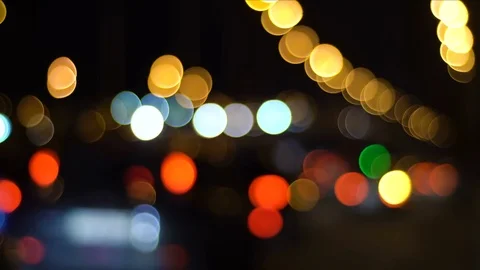 Out Of Focus Auto Traffic On Freeway Stock Footage 82899748