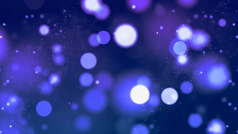 Out of focus blur big blue shining dots - Circls HD motion background loop Stock Footage 81474059