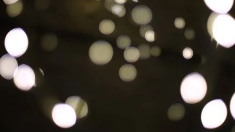 Out of focus bokeh of lights on a tree Stock Footage 104660140