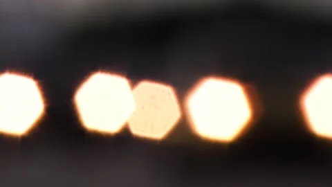 Out of Focus Car Headlights Stock Footage 200881109