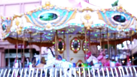 Out of focus Carousel Stock Footage 91566194