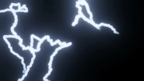 Out of focus cartoon lightning Stock Footage 210232427