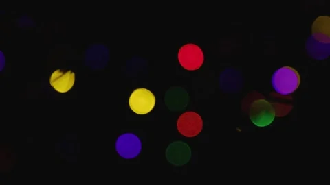 Out of Focus Christmas Lights Stock Footage 157167347