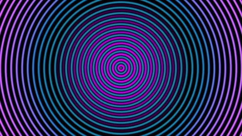 Out Of Focus Circular Hipnotic Color Gradient Transition Loop II Stock Footage 243257740