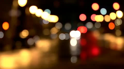 Out Of Focus City Stock Footage 11064165