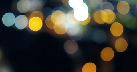 Out of focus city lights Video stock 92549243