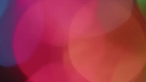 Out of focus decorative light string 4K footage Stock Footage 194474641