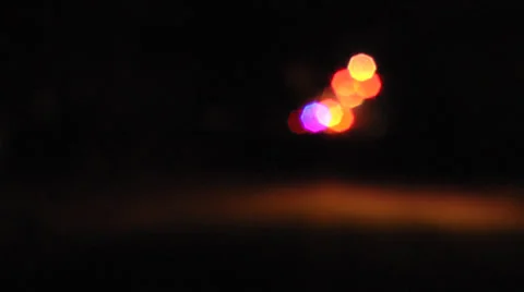 Out of focus emergency lights Video stock 38104236