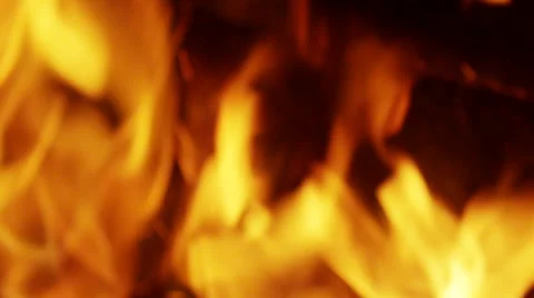 Out of focus fireplace in the evening Stock Footage 42253585