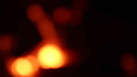 Out Of Focus Fireplace Rack Focus Stock Footage 106677028