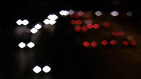 Out of focus Highway Stock Footage 8506123