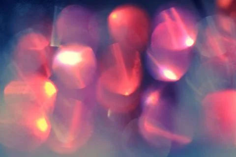Out-of-focus image of ruby gems as colorful bokeh Out-of-focus image of ru... Stockfoto's