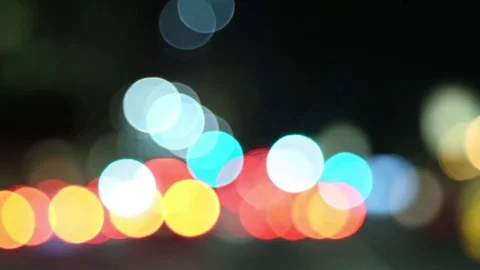 Out Of Focus Lights 3 Stock Footage 79032604