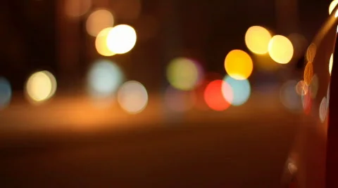 Out of focus lights Stockbeeldmateriaal 810614