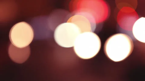 Out of focus lights Stock Footage 35526573