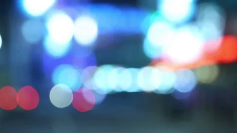 Out Of Focus Lights Stock Footage 79032643