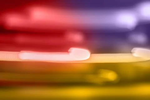 Out of focus motion blur background of different color Stock Photos