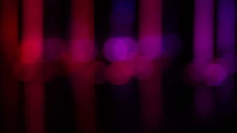 Out of focus moving light at night. Stock Footage 79227261