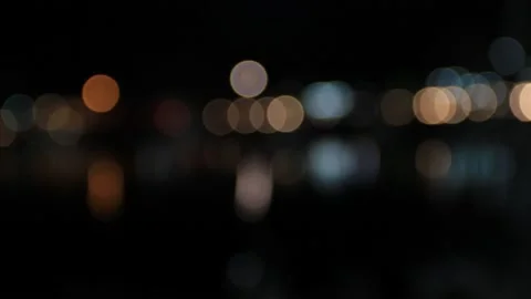 Out of focus multicolored blurred lights  Stock Footage 200173168