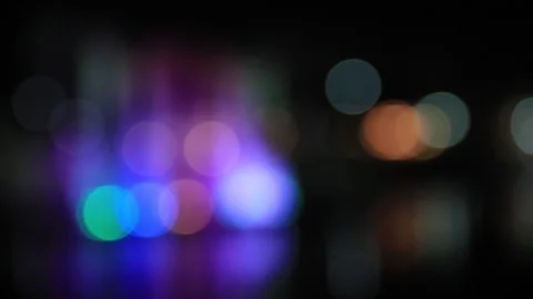 Out of focus multicolored blurred lights  Stock Footage 200174133
