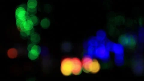 Out of focus multicolored blurred lights  Stock Footage 200174286