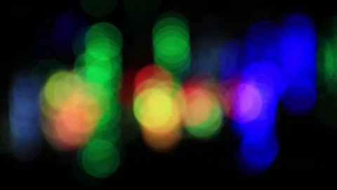 Out of focus multicolored blurred lights  Stock Footage 200174319