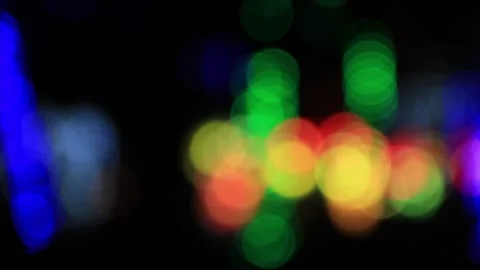 Out of focus multicolored blurred lights  Stock Footage 200174322
