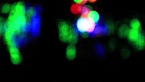 Out of focus multicolored blurred lights  Stock Footage 200174450