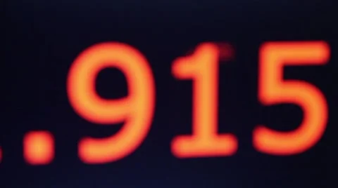 Out of focus orange stopwatch Stock Footage 53014502