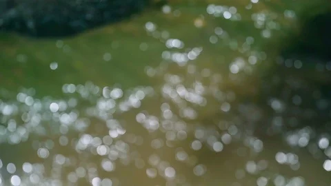 Out of focus points of light with beautiful bokeh background with light Slowmo Stock Footage 92512901