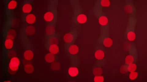 Out of focus red Christmas lights Stock Footage 14801908