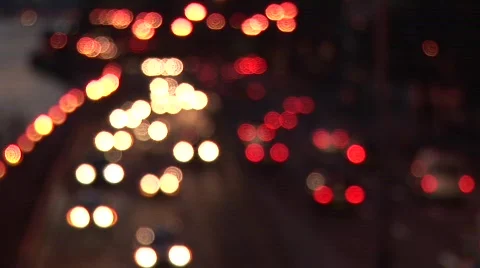 Out of Focus Traffic Stock Footage 304899