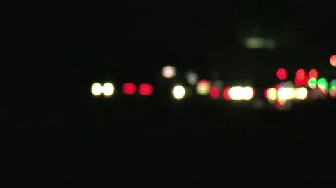 Out of focus traffic Stock Footage 10857236