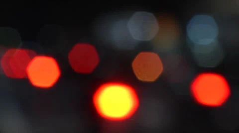 Out of focus traffic Stock Footage 35966674