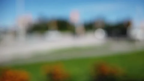 Out of focus traffic Stock Footage 138744961