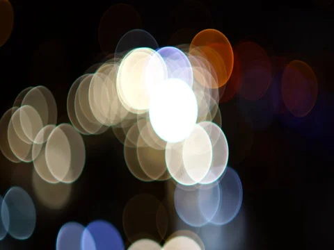 Out of focus traffic lights Stock Footage 81120782