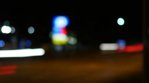 Out of focus traffic time-lapse Stock Footage 42102980